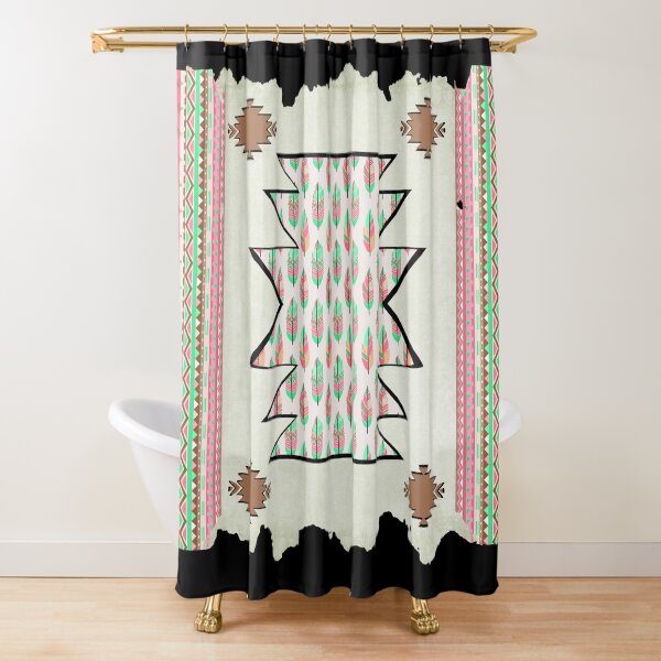 Details about   Native American Style Watercolor Arrows Deer Shower Curtain Bathroom Waterproof 