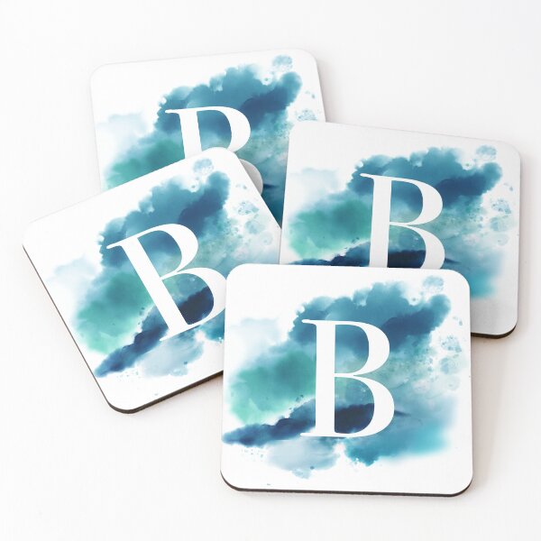 Item preview, Blue Watercolour Monogram B Letter designed and sold by RossWilson12.