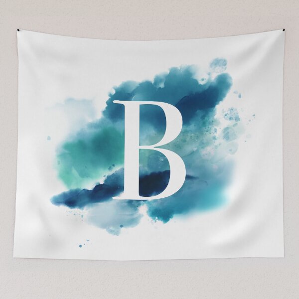 Item preview, Blue Watercolour Monogram B Letter designed and sold by RossWilson12.