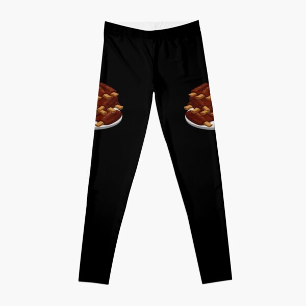 Spare Ribs (black background) Leggings
