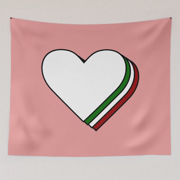 Item preview, Italian flag heart designed and sold by Statim.