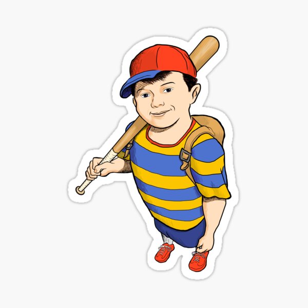 Item preview, Ness from Earthbound in Comic Book Style designed and sold by BatemanBranding.