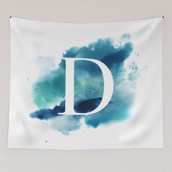Item preview, Blue Watercolour Monogram D Letter designed and sold by RossWilson12.