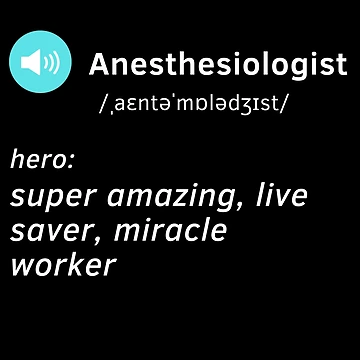 Artwork thumbnail, Anesthesiologist definition by chi vana