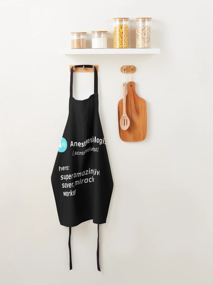 Thumbnail 4 of 6, Apron, Anesthesiologist definition designed and sold by chi vana.