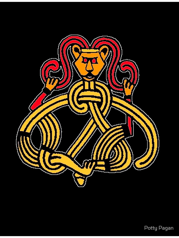 "Viking Oseberg Style Knotwork" Poster By Potty | Redbubble