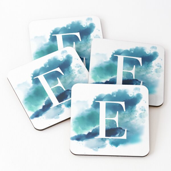 Item preview, Blue Watercolour Monogram E Letter designed and sold by RossWilson12.