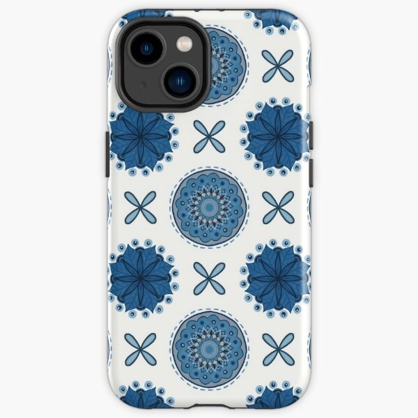 Blue Mandala Bandana Pattern iPhone Tough Case