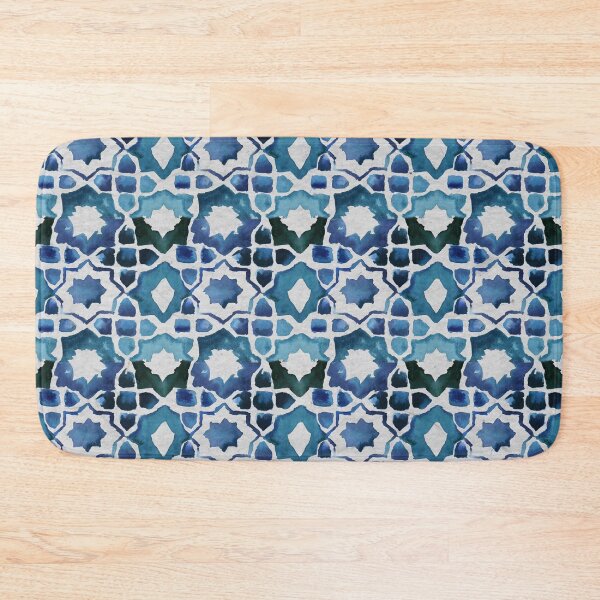 Item preview, Morrocan Tiles Blue designed and sold by Roseanne Durnford.