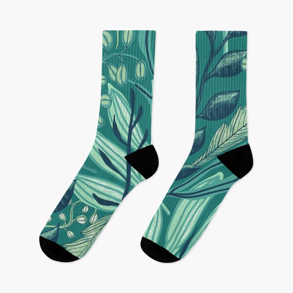 Item preview, turquoise pattern with leaves designed and sold by Fotinired21.