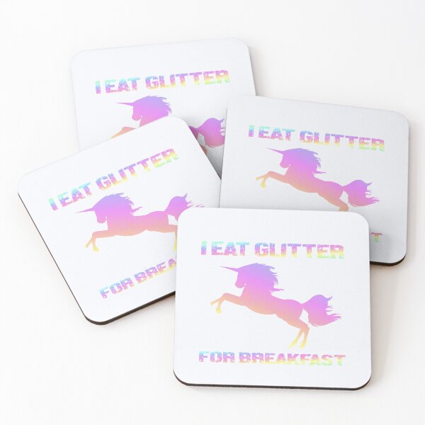 Item preview, I Eat Glitter For Breakfast | Unicorn | Unicorn Gifts | Cute Unicorn Apparel | Rainbow Unicorn designed and sold by niceb00y.