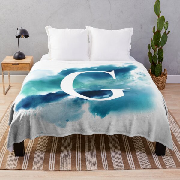 Item preview, Blue Watercolour Monogram G Letter designed and sold by RossWilson12.