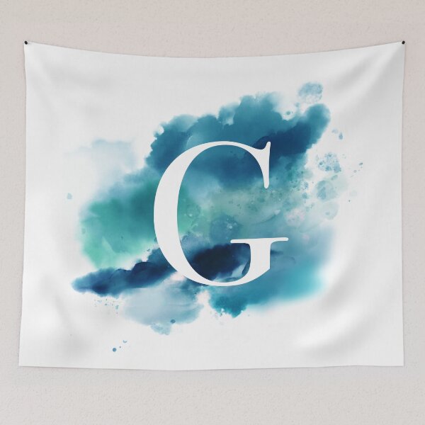 Item preview, Blue Watercolour Monogram G Letter designed and sold by RossWilson12.