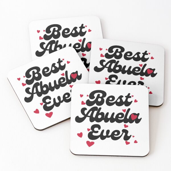Item preview, Best Abuela Ever with Red Hearts - Valentine's Day, Mothers' Day (Black Text) designed and sold by charqui.