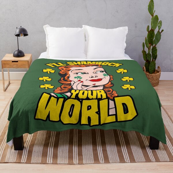 Item preview, I'll Shamrock Your World St. Patrick's Day Pop Art Girl designed and sold by GrandeDuc.