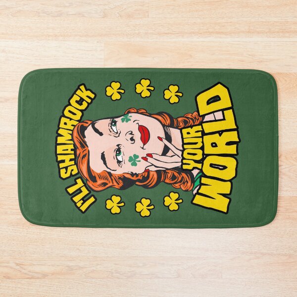 Item preview, I'll Shamrock Your World St. Patrick's Day Pop Art Girl designed and sold by GrandeDuc.