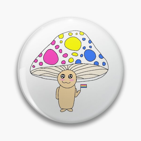 Item preview, Pan Pride Mushroom Person  designed and sold by flosquisqiliae.