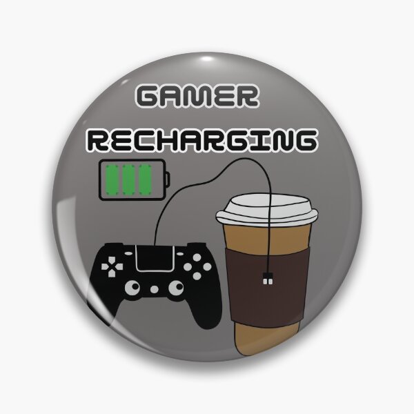 Item preview, Gamer recharging on coffee designed and sold by ArtisanAaron.