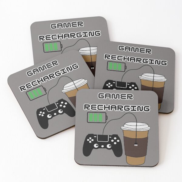 Item preview, Gamer recharging on coffee designed and sold by ArtisanAaron.