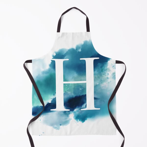 Item preview, Blue Watercolour Monogram H Letter designed and sold by RossWilson12.