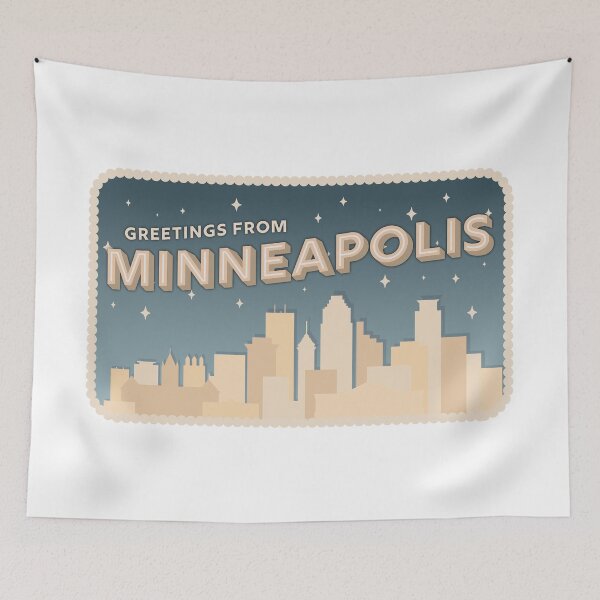 Item preview, Greetings From Minneapolis Minnesota Retro Night designed and sold by sydneyurban.