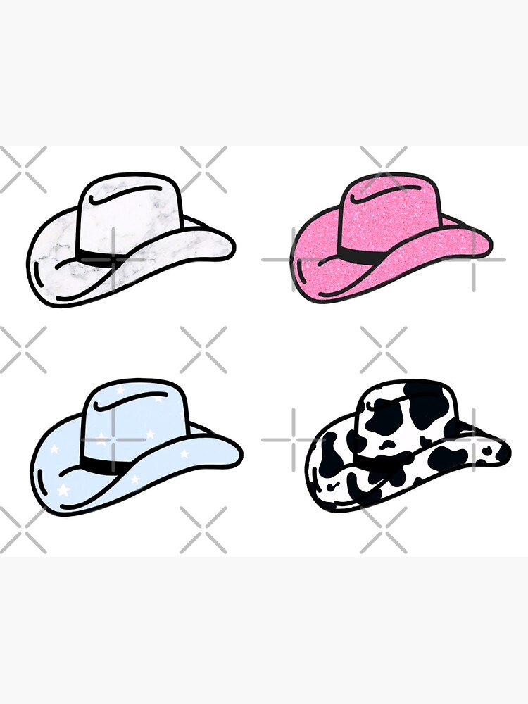 "Cowboy Hat Pack" Poster for Sale by ChaoticIcedBoba Redbubble