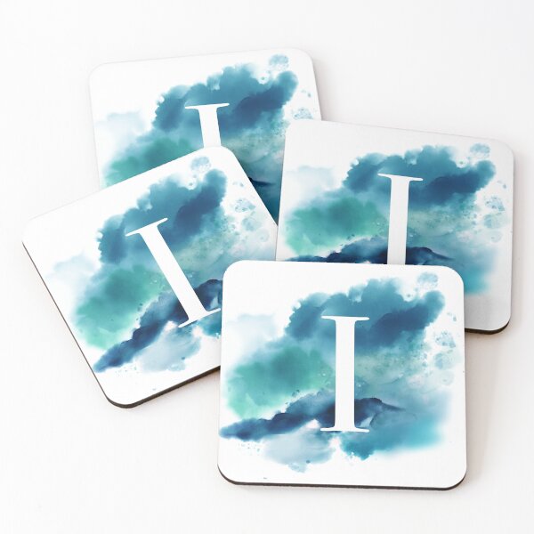Item preview, Blue Watercolour Monogram I Letter designed and sold by RossWilson12.