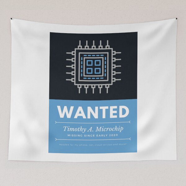 Item preview, Microchip Wanted! designed and sold by CoffeeCupLife2.