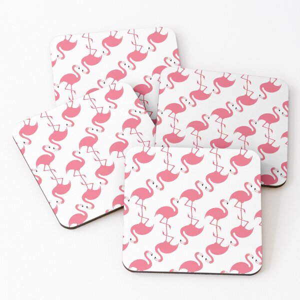 Item preview, Siamese Flamingos White Background designed and sold by henri-ko.