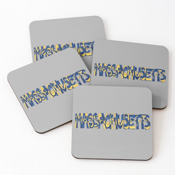Item preview, Blue and Gold Massachusetts Word Doodle designed and sold by klaireep.