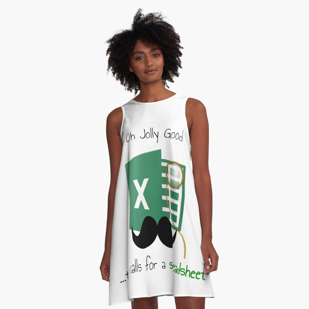 Item preview, A-Line Dress designed and sold by AnalystCave.