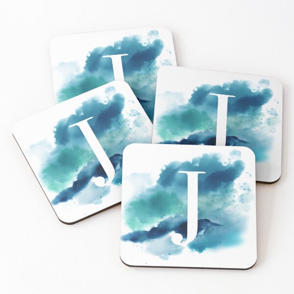 Item preview, Blue Watercolour Monogram J Letter designed and sold by RossWilson12.