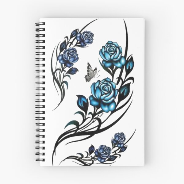 Item preview, Flower Art Tattoo in blue designed and sold by kamikrison.