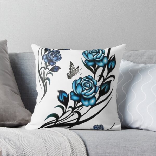 Item preview, Flower Art Tattoo in blue designed and sold by kamikrison.