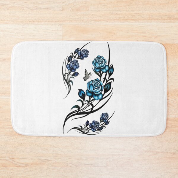 Item preview, Flower Art Tattoo in blue designed and sold by kamikrison.