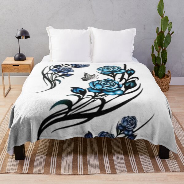 Item preview, Flower Art Tattoo in blue designed and sold by kamikrison.