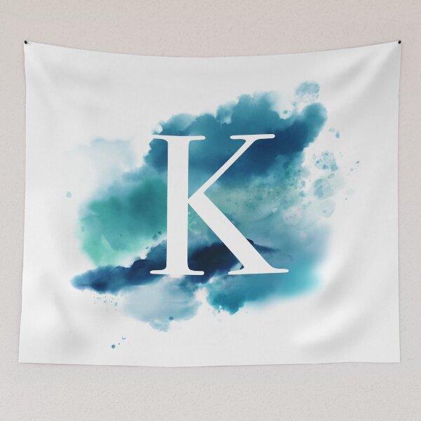 Item preview, Blue Watercolour Monogram A Letter designed and sold by RossWilson12.