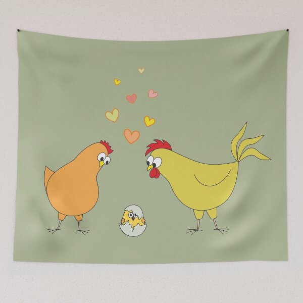 Item preview, Hen, cock and newborn chick designed and sold by Kabira77.