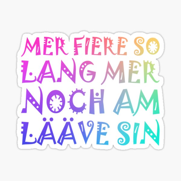 Item preview, Carnival - We celebrate as long as we live designed and sold by NoPlanB.