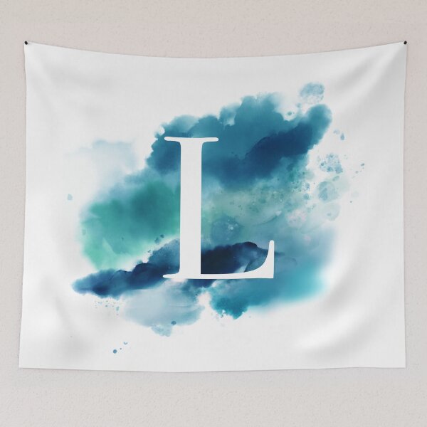 Item preview, Blue Watercolour Monogram L Letter designed and sold by RossWilson12.
