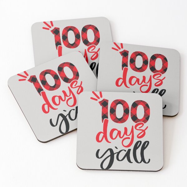 Item preview, Red Plaid 100 Days Y'all Teacher Student 100th Day Of School designed and sold by GINIART.