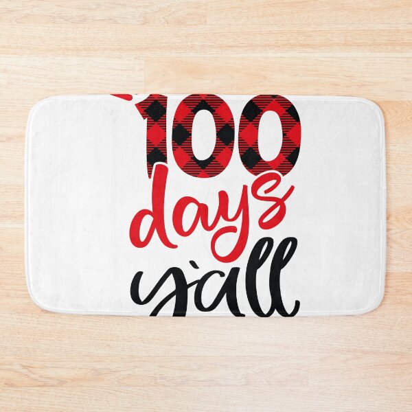 Item preview, Red Plaid 100 Days Y'all Teacher Student 100th Day Of School designed and sold by GINIART.