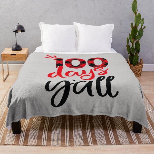 Item preview, Red Plaid 100 Days Y'all Teacher Student 100th Day Of School designed and sold by GINIART.