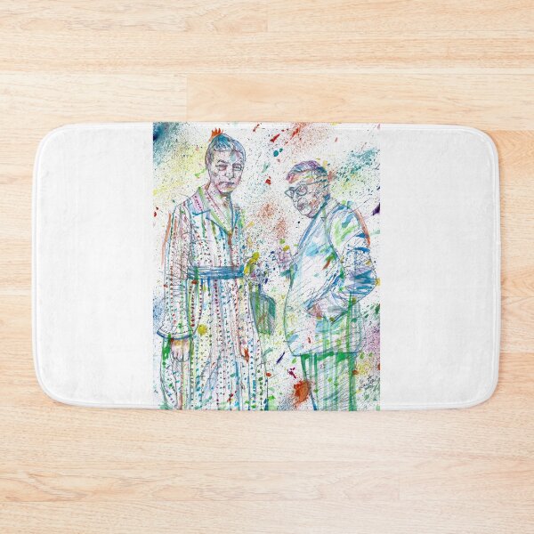 Item preview, SARTRE and SIMONE DE BEAUVOIR watercolor portrait .2 designed and sold by lautir.