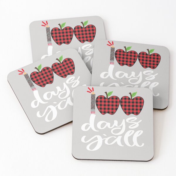 Item preview, Red Plaid 100 Days Y'all Teacher Student 100th Day Of School designed and sold by GINIART.