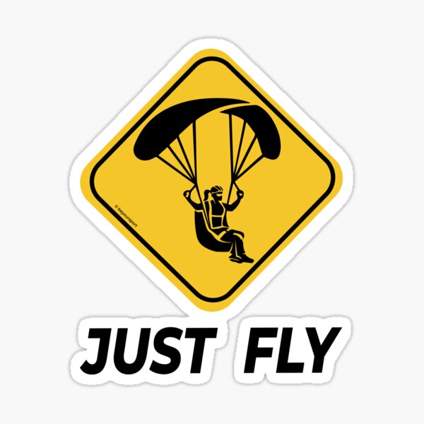Parapente Just Fly femme Sticker