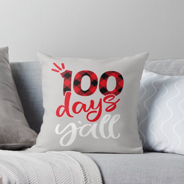 Item preview, Red Plaid 100 Days Y'all Teacher Student 100th Day Of School designed and sold by GINIART.
