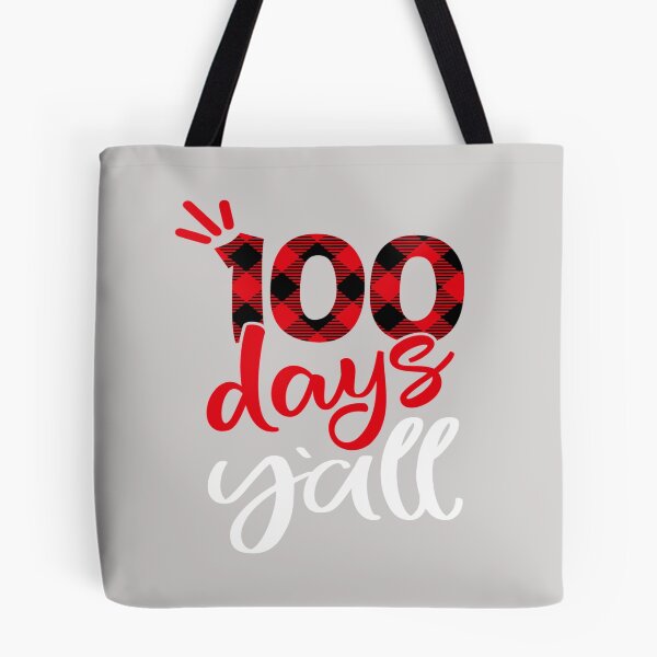 Item preview, Red Plaid 100 Days Y'all Teacher Student 100th Day Of School designed and sold by GINIART.
