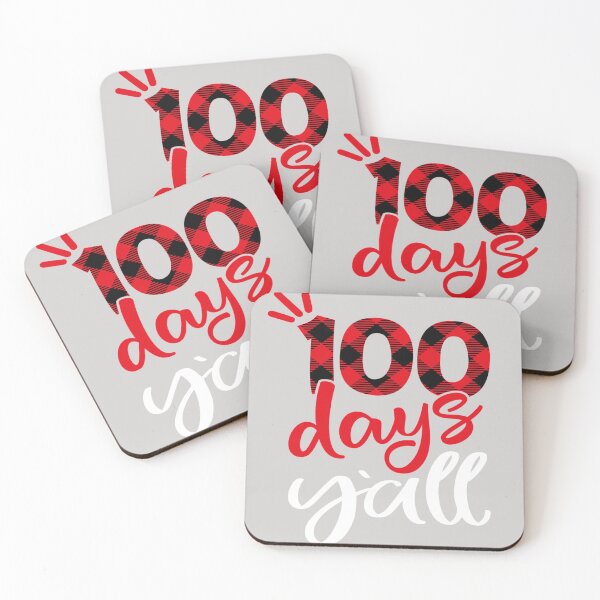 Item preview, Red Plaid 100 Days Y'all Teacher Student 100th Day Of School designed and sold by GINIART.