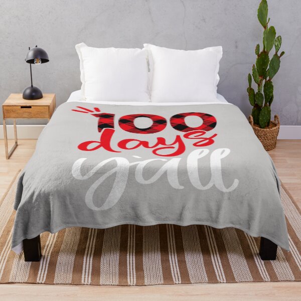 Item preview, Red Plaid 100 Days Y'all Teacher Student 100th Day Of School designed and sold by GINIART.